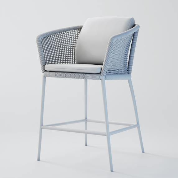 Counter stool 3D model_4