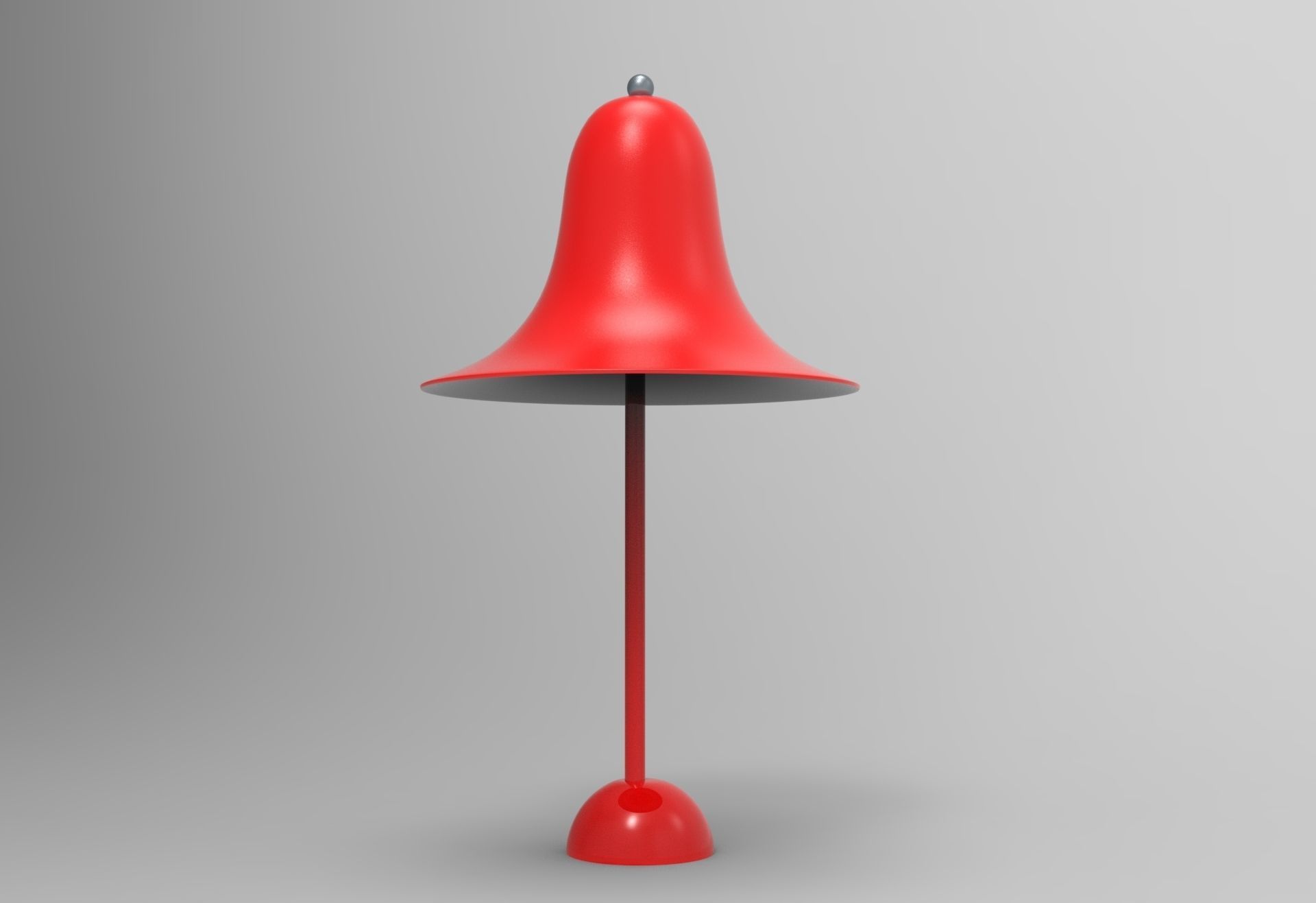 Pantop Table Lamp Low-poly 3D model_1