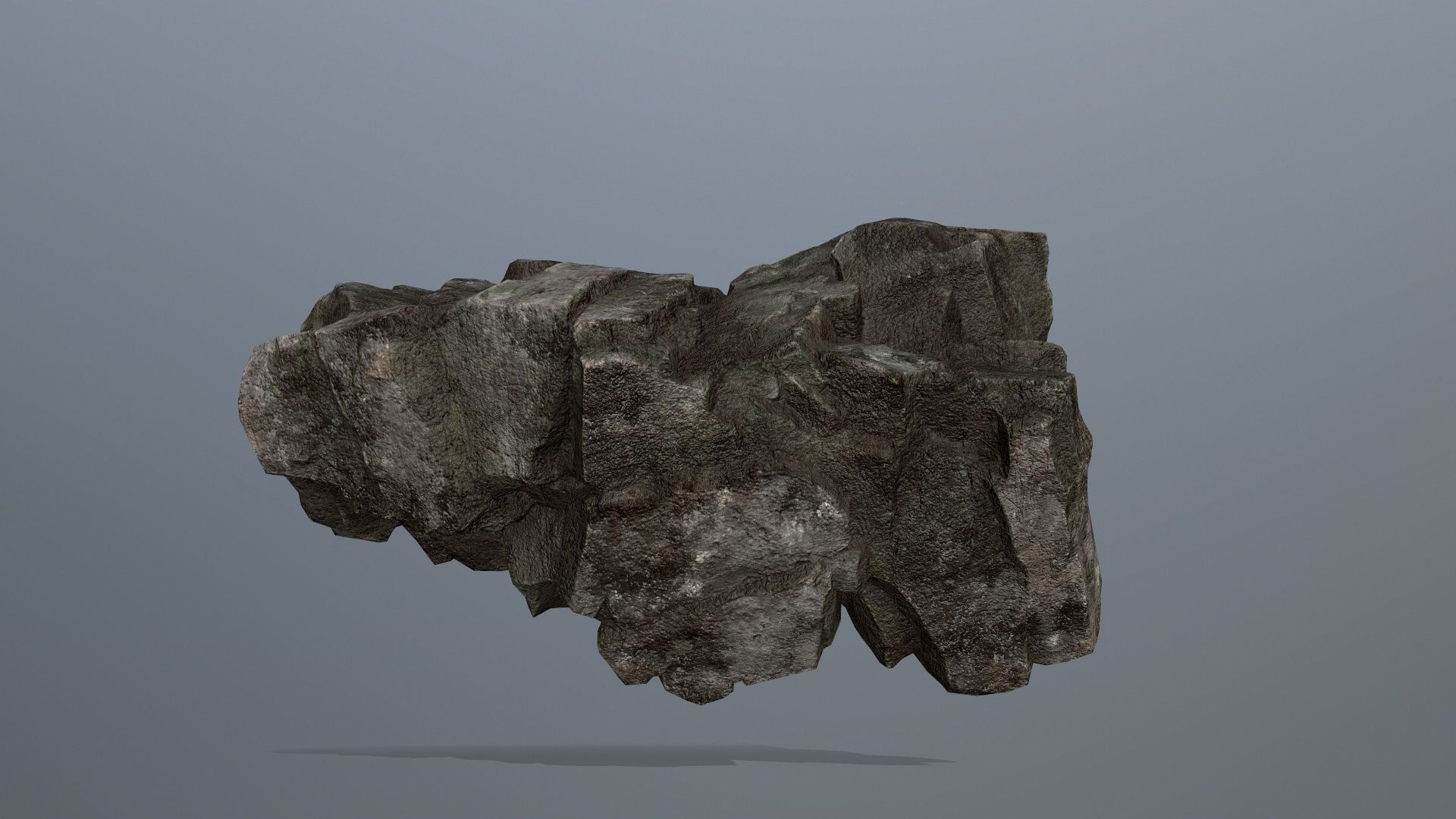 Stone rock Low-poly 3D model_11