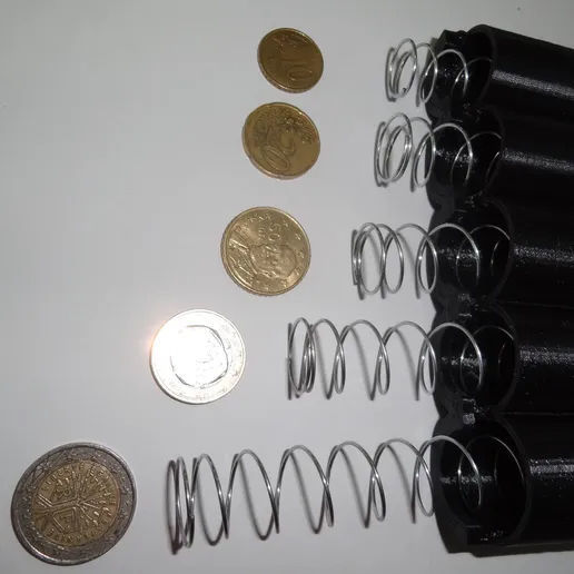 COIN DISPENSER FOR EURO COINS 3D print model_1