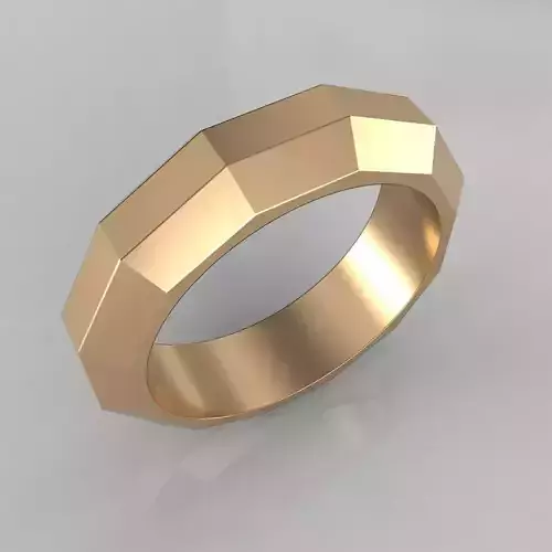 geometric wedding gold sport ring 3dm