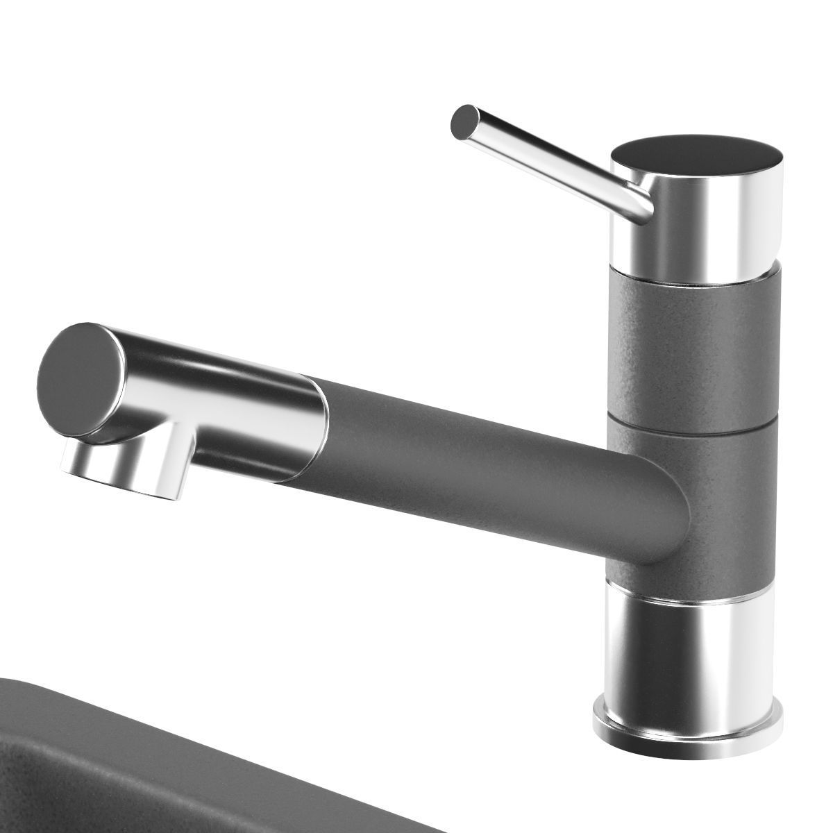 Aquasanita sink ECOTEK 100 3D model_3