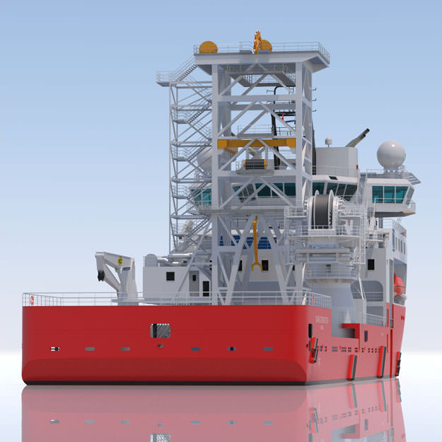 Construction Well Intervention Vessel Skandi Constructor 3D model_5