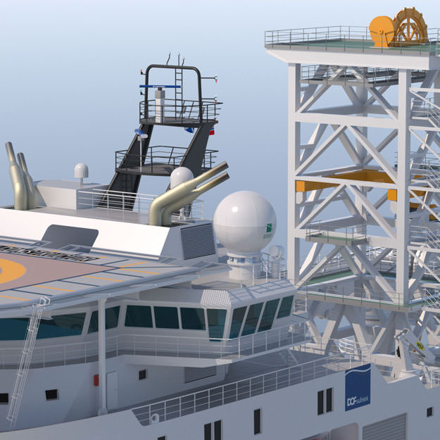 Construction Well Intervention Vessel Skandi Constructor 3D model_19