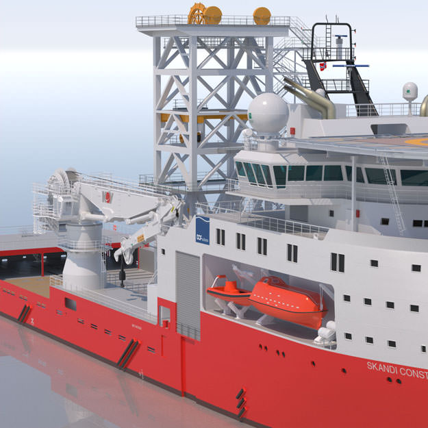 Construction Well Intervention Vessel Skandi Constructor 3D model_18