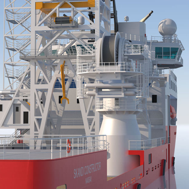 Construction Well Intervention Vessel Skandi Constructor 3D model_15