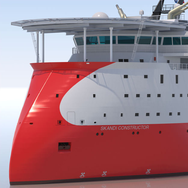 Construction Well Intervention Vessel Skandi Constructor 3D model_16