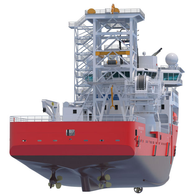 Construction Well Intervention Vessel Skandi Constructor 3D model_8