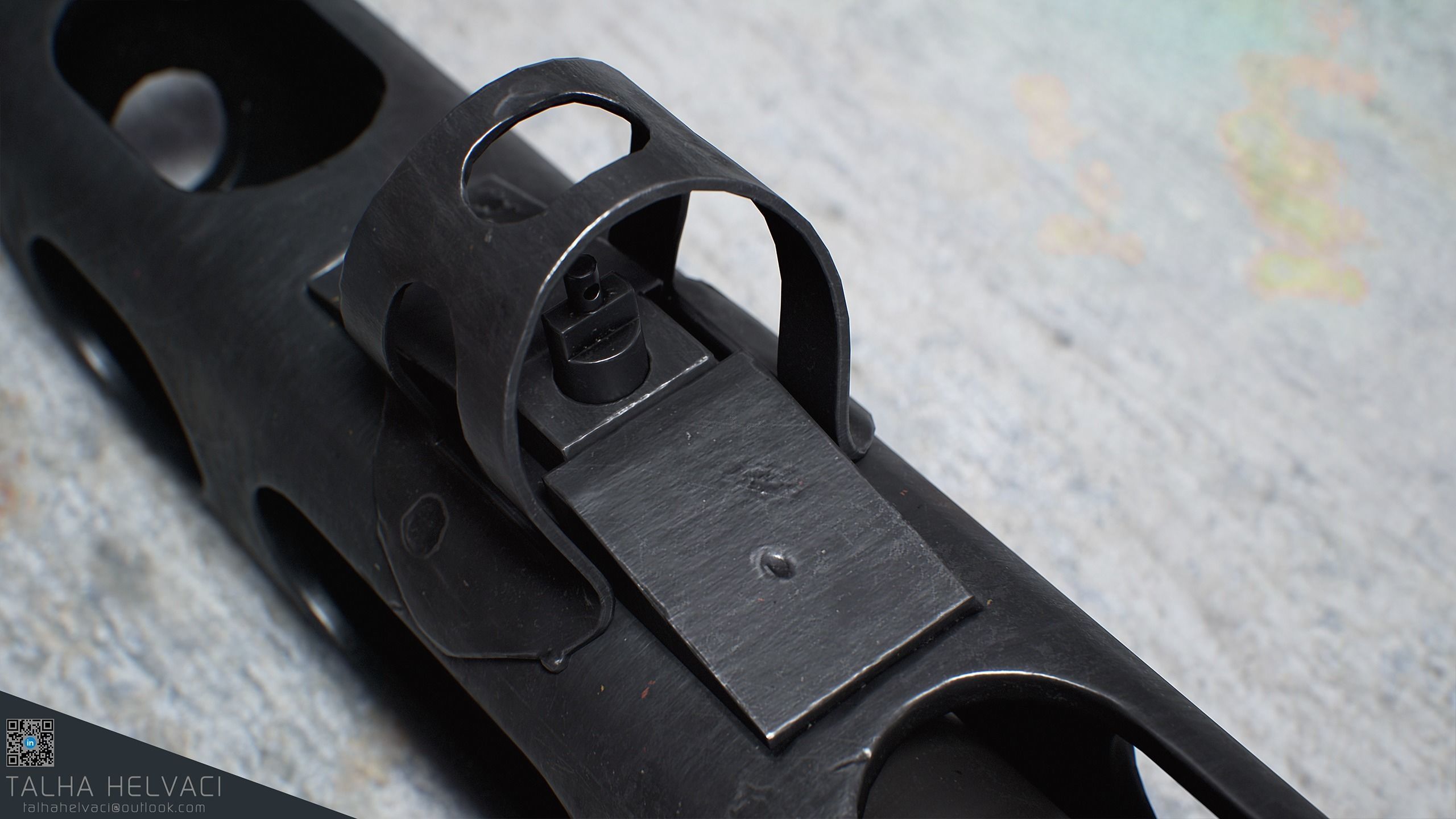 PPSh-41 Low-poly 3D model_11