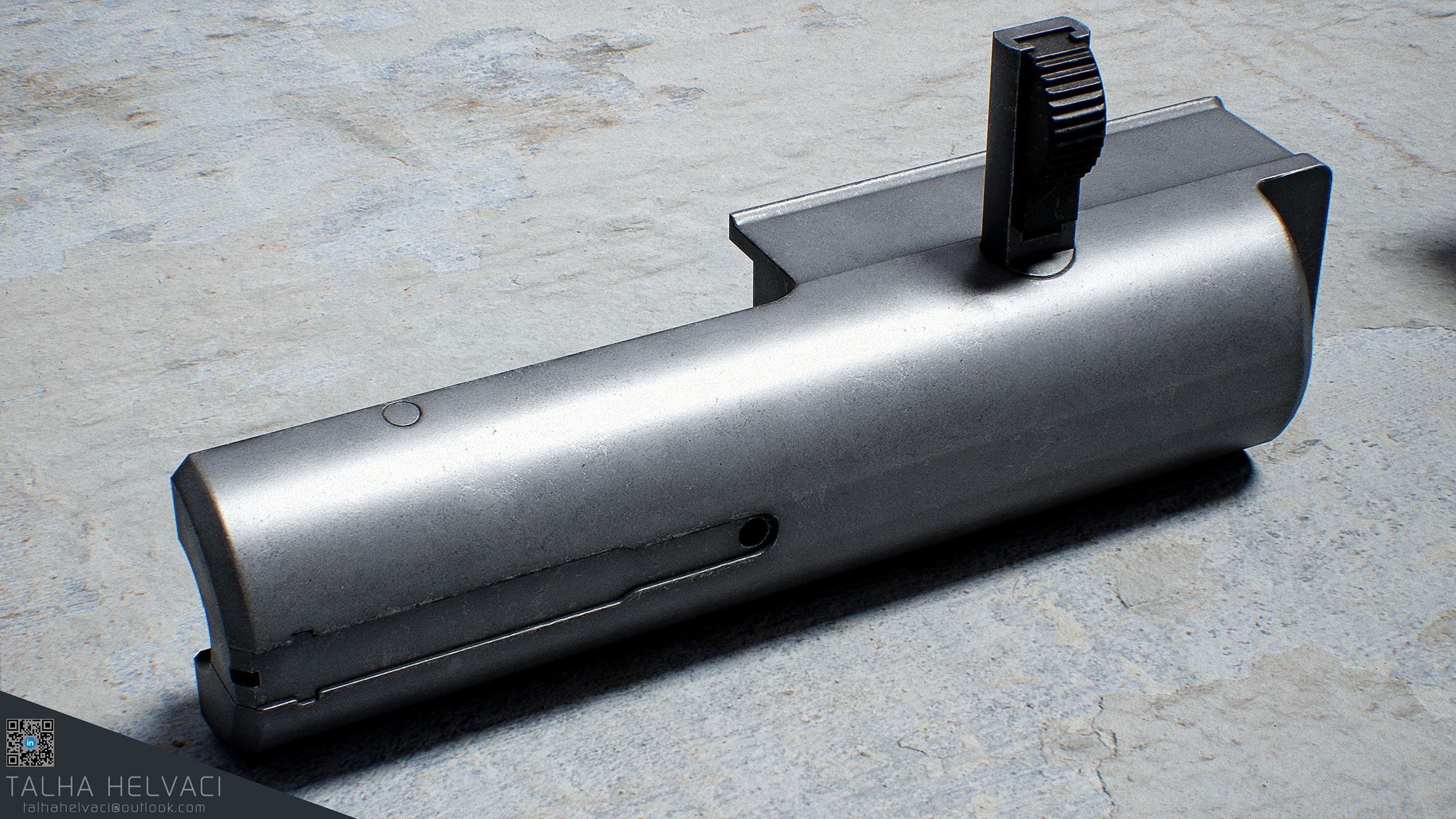 PPSh-41 Low-poly 3D model_19