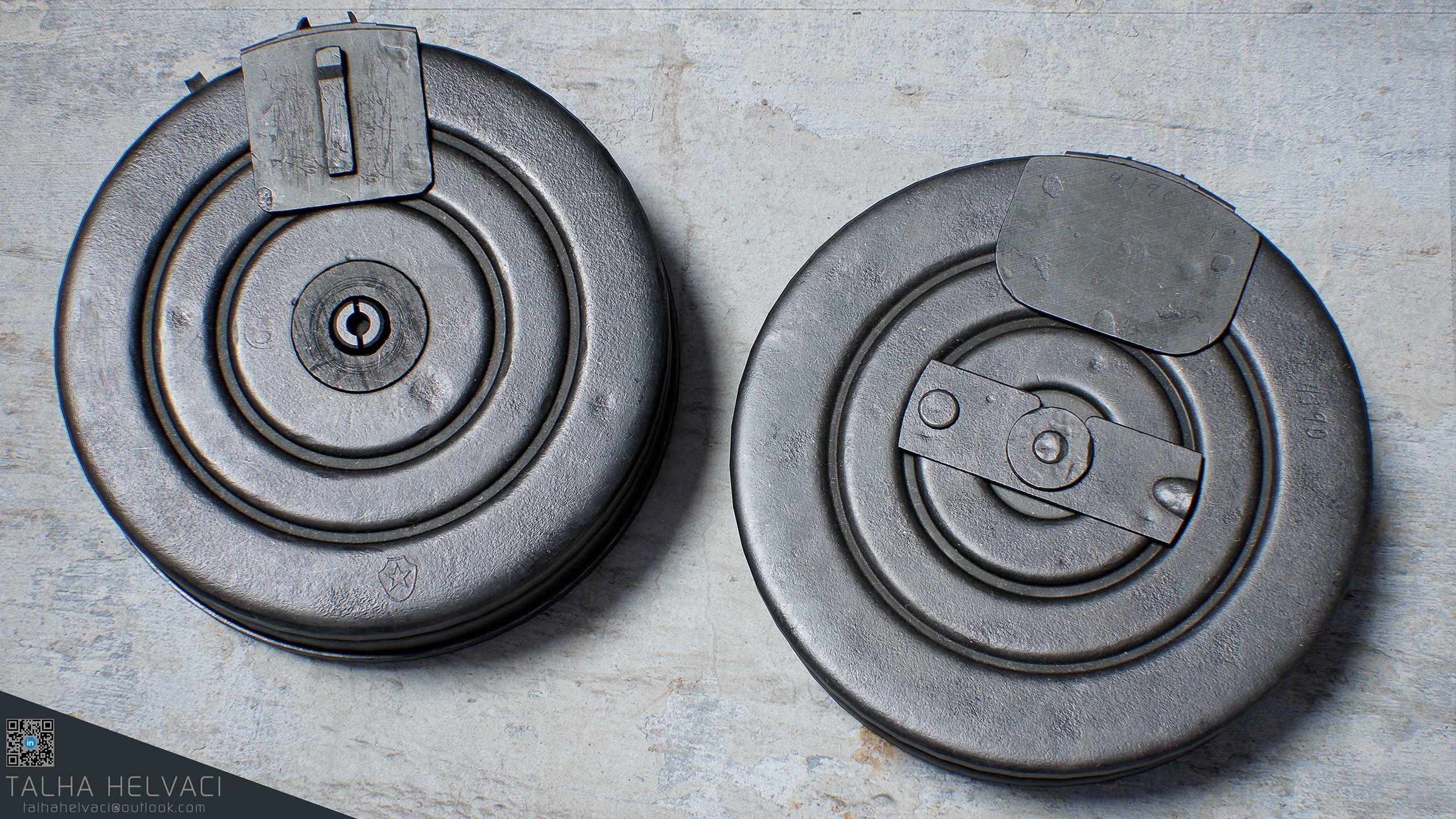 PPSh-41 Low-poly 3D model_24