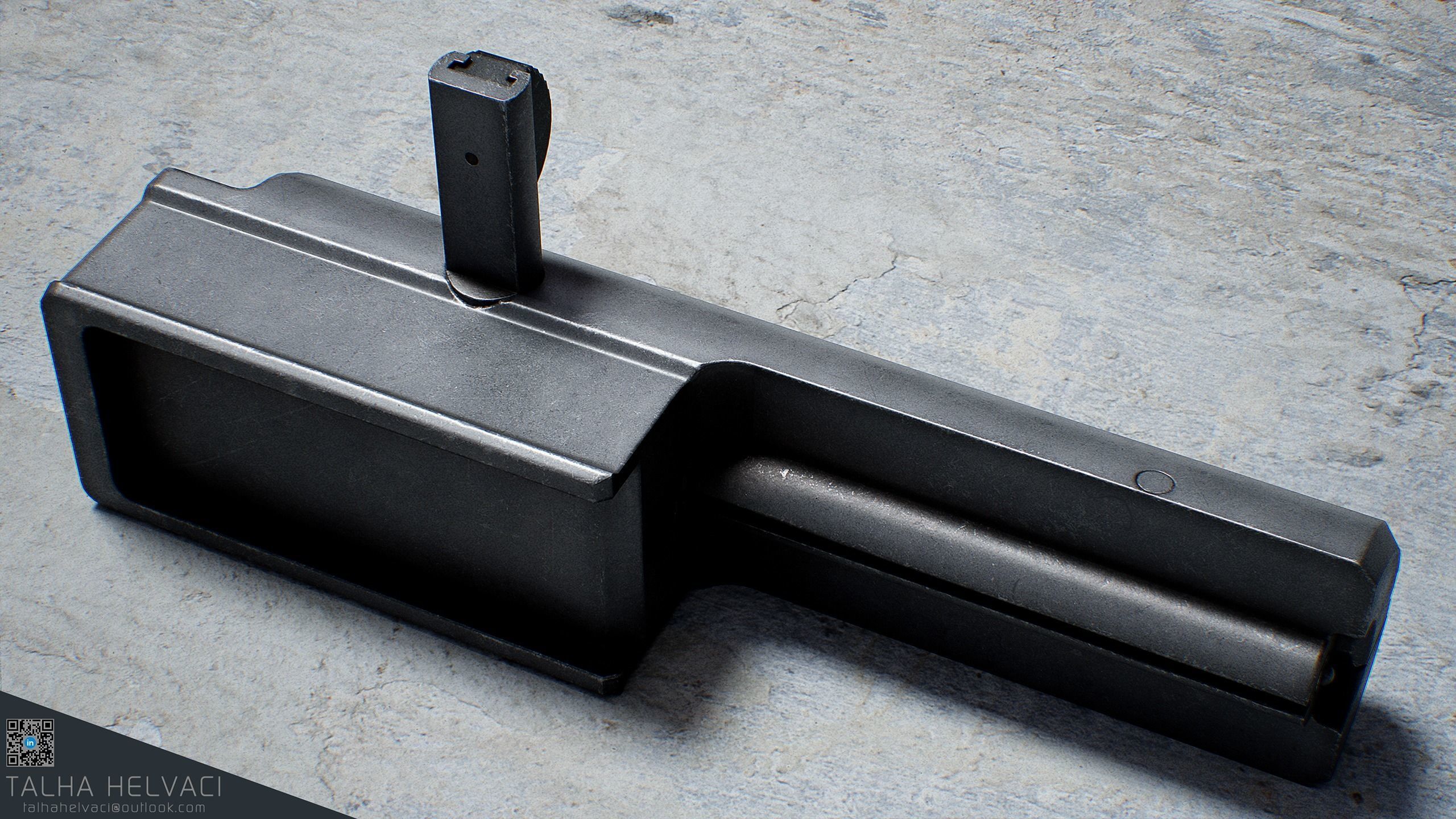 PPSh-41 Low-poly 3D model_20