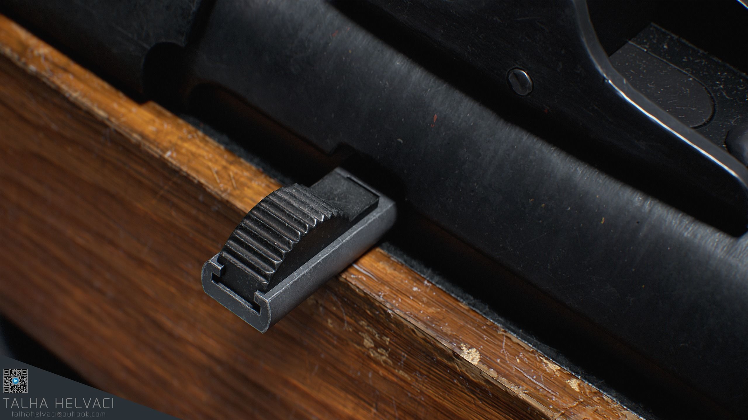 PPSh-41 Low-poly 3D model_9