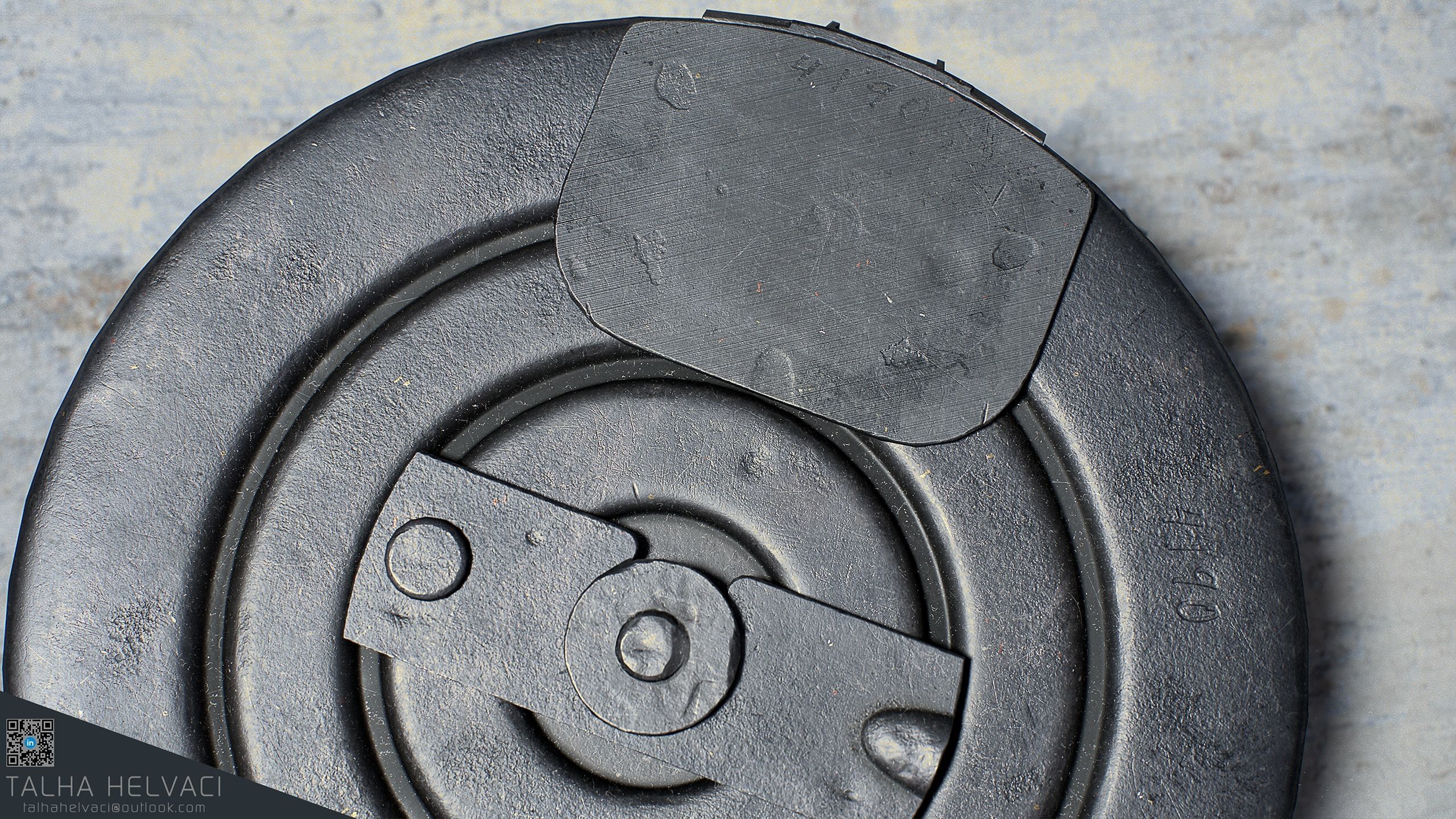 PPSh-41 Low-poly 3D model_25