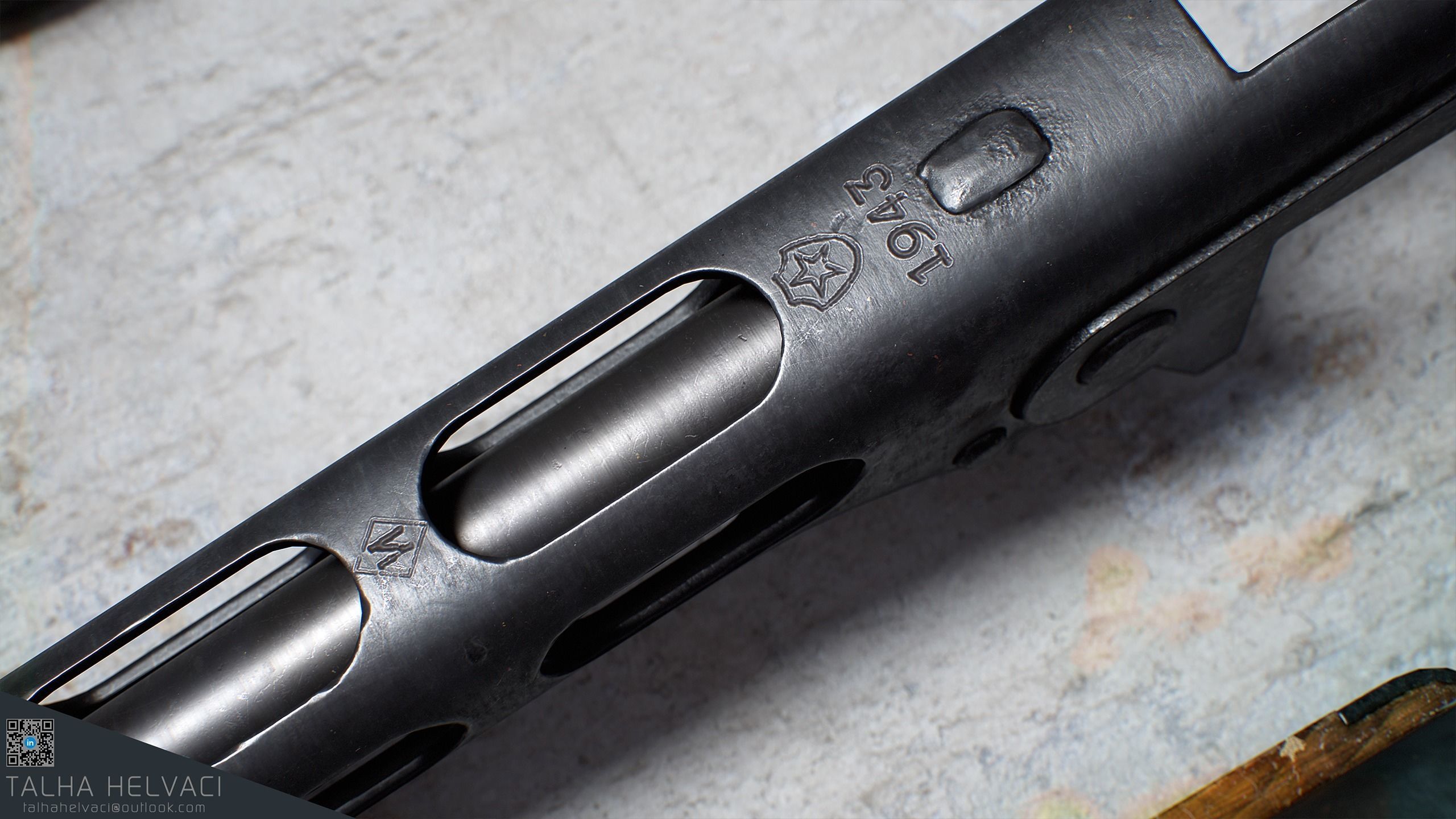 PPSh-41 Low-poly 3D model_12