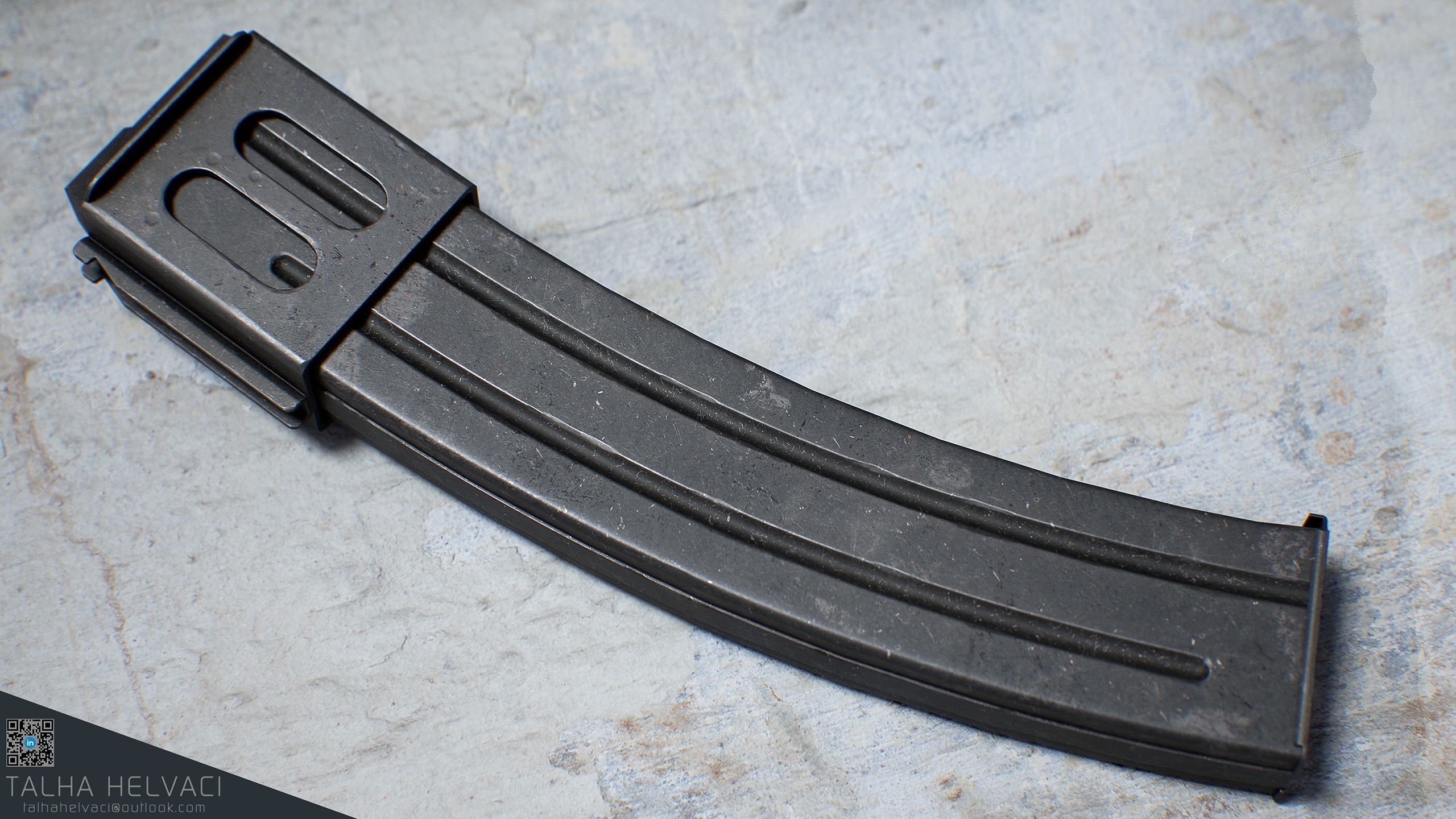 PPSh-41 Low-poly 3D model_21