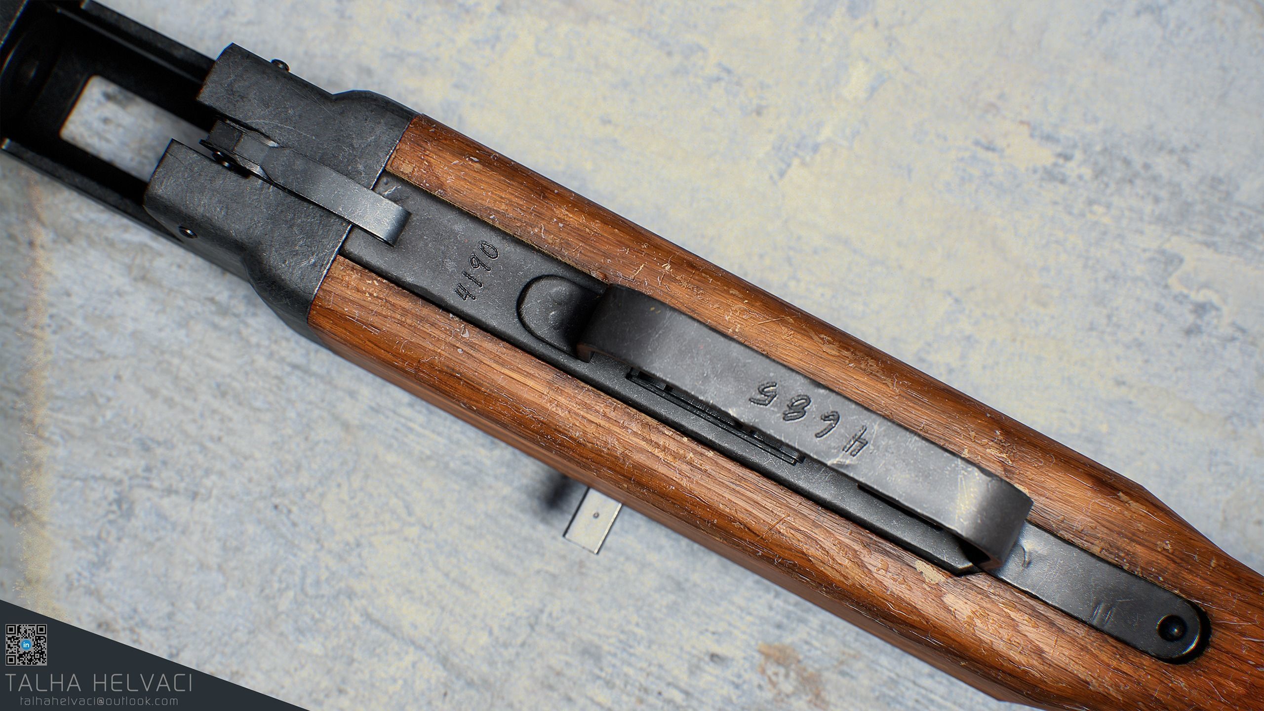 PPSh-41 Low-poly 3D model_6