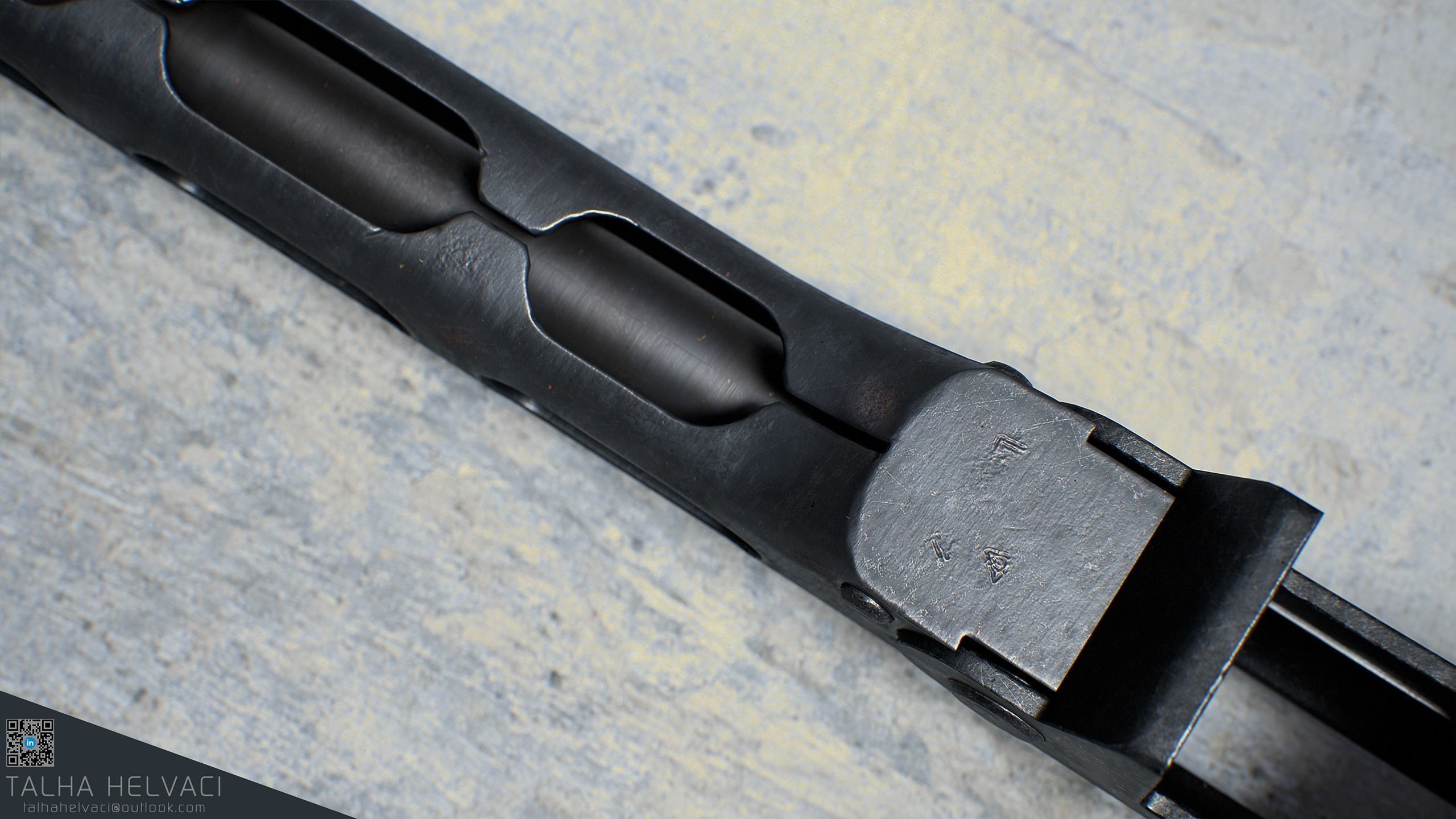 PPSh-41 Low-poly 3D model_13