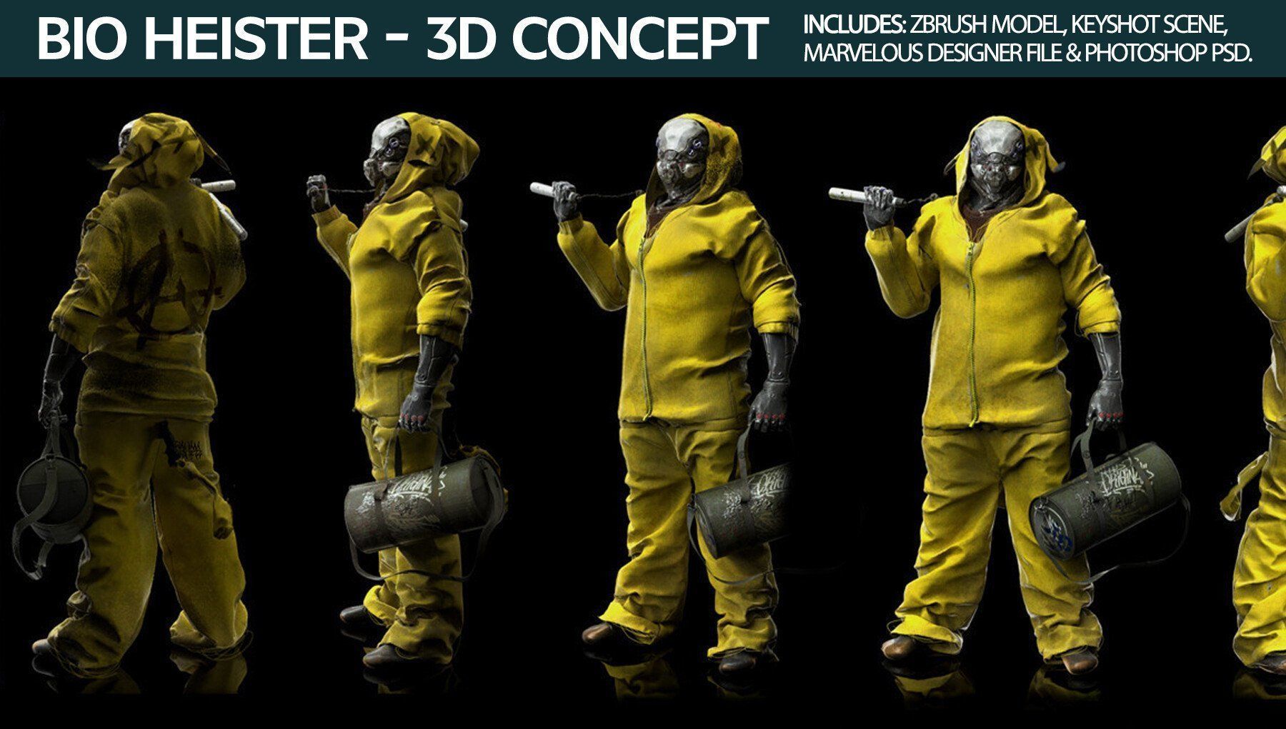 Bio Heister 3D Concept 3D model_1