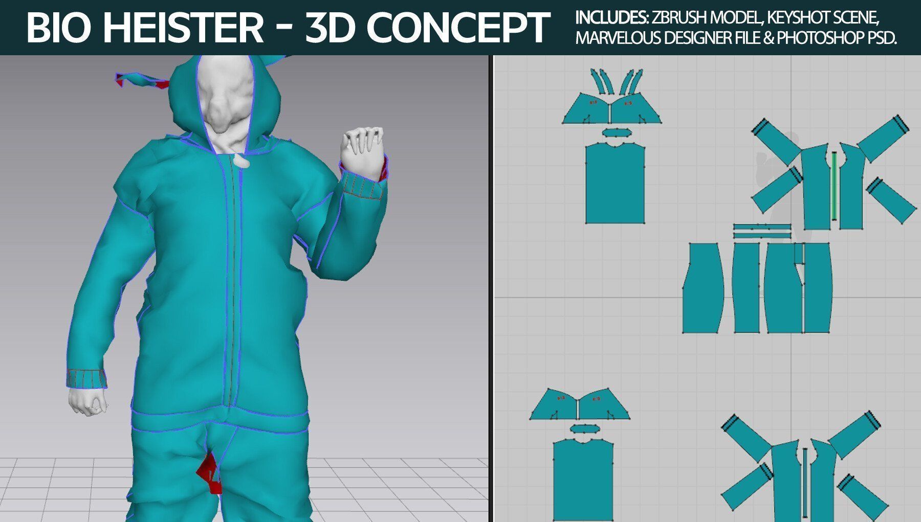 Bio Heister 3D Concept 3D model_5