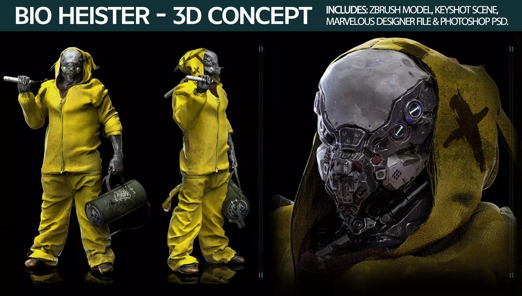 Bio Heister 3D Concept 3D model_0