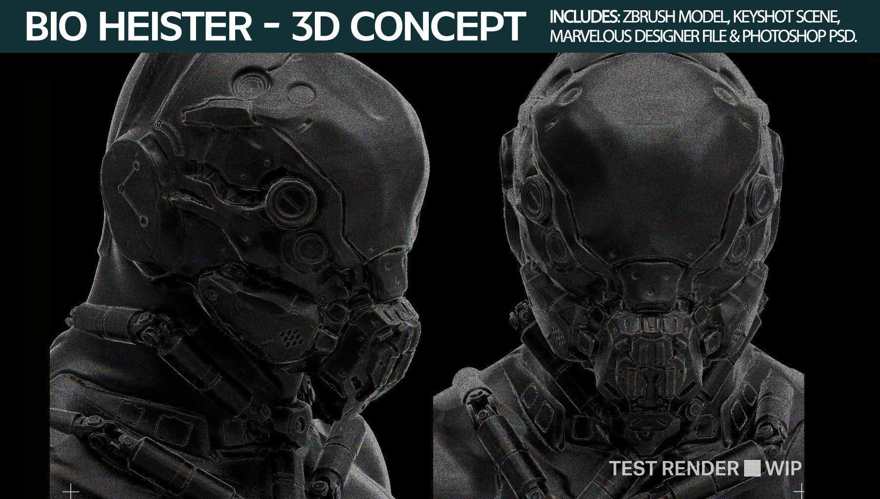 Bio Heister 3D Concept 3D model_4