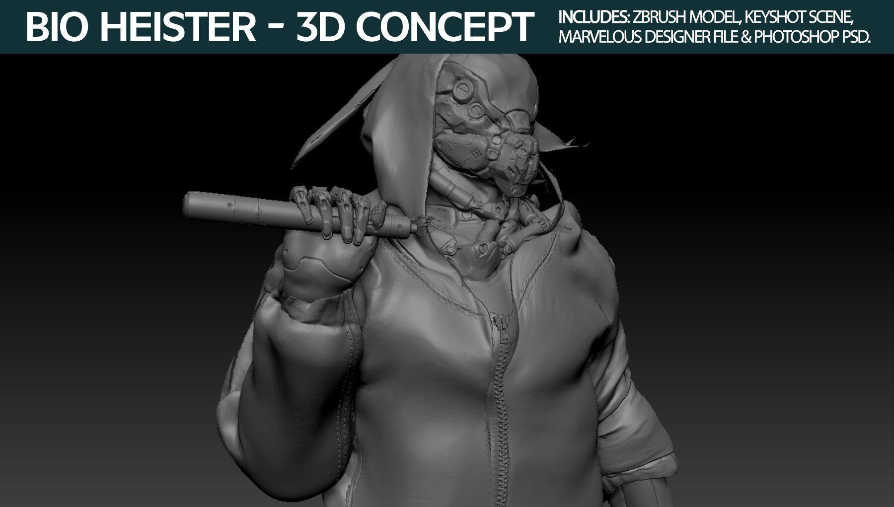 Bio Heister 3D Concept 3D model_6