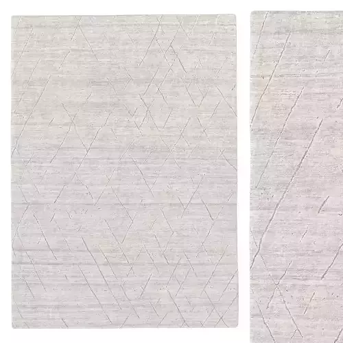 SADAL HAND-KNOTTED WOOL and SILK RUG