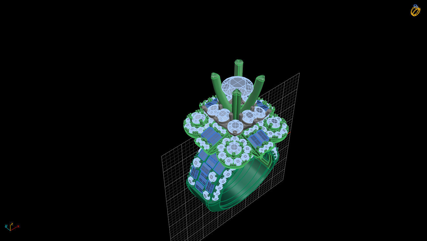 RING DIAMOND 3D print model_3