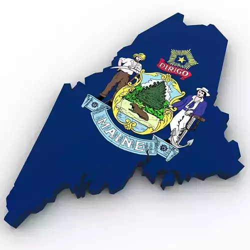 Maine Political Map