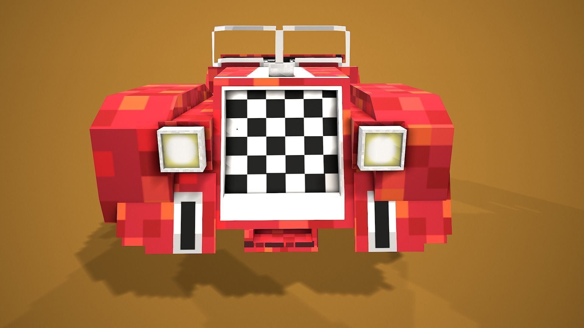 Toy Racing Car Low-poly 3D model_3