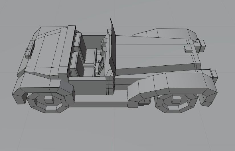 Toy Racing Car Low-poly 3D model_7