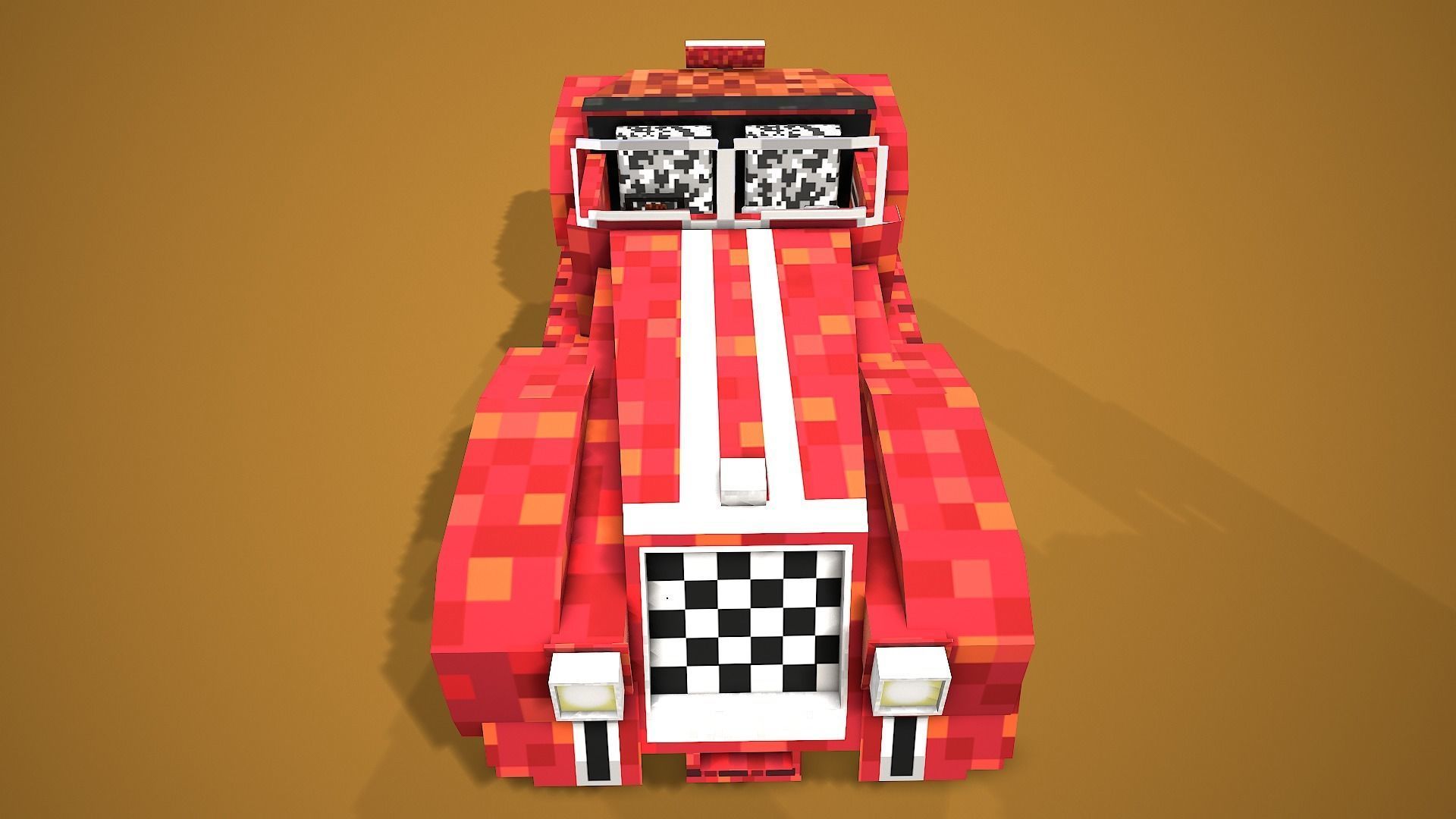 Toy Racing Car Low-poly 3D model_2