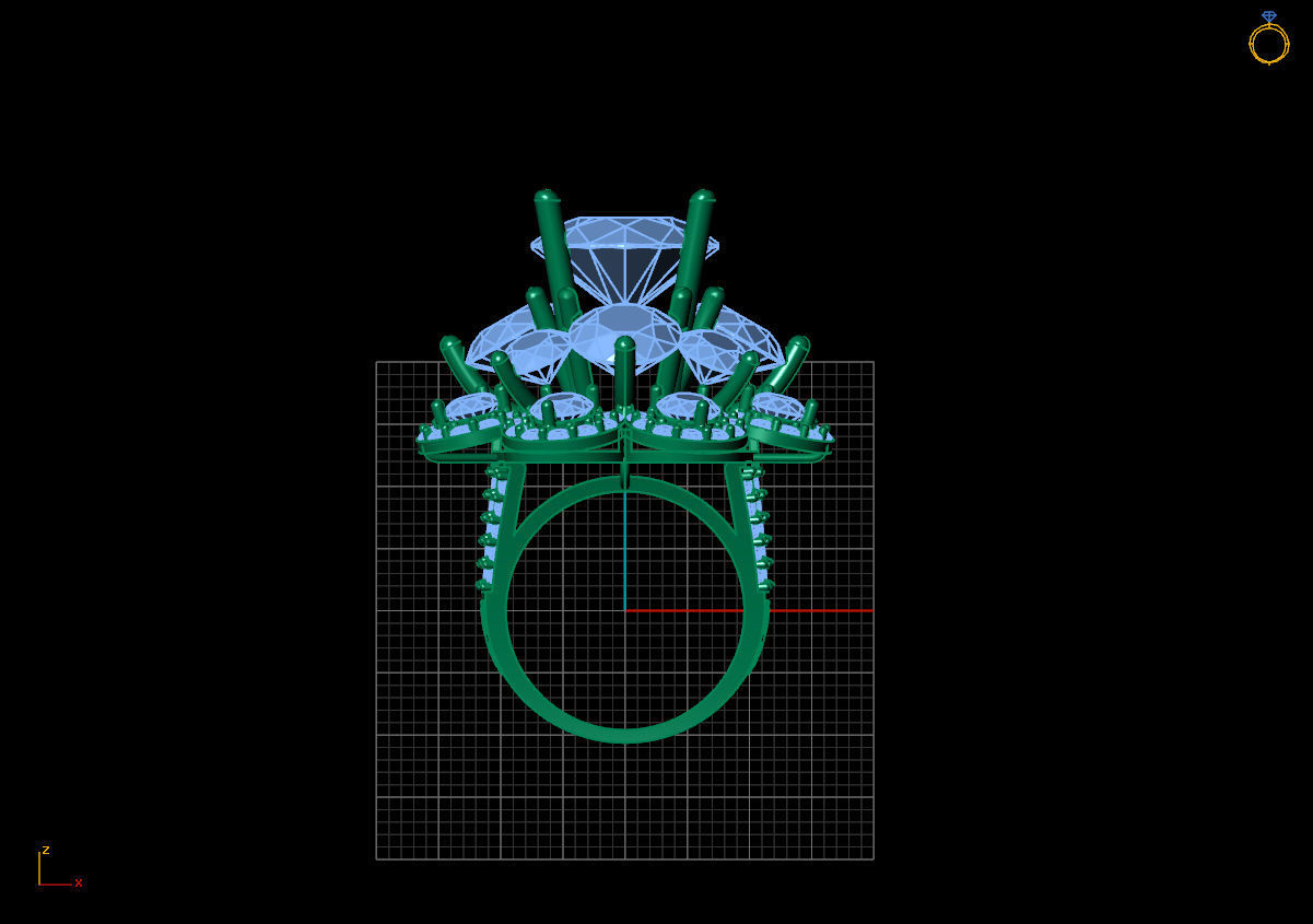 RING DIAMOND  3D print model_2