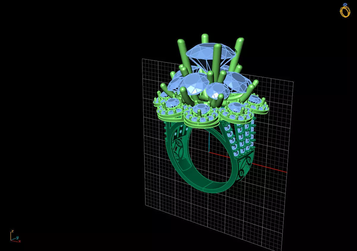 RING DIAMOND  3D print model_0