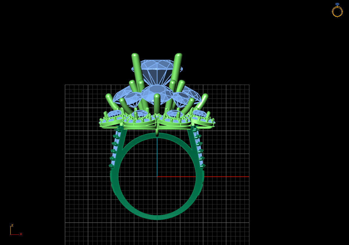 RING DIAMOND  3D print model_1