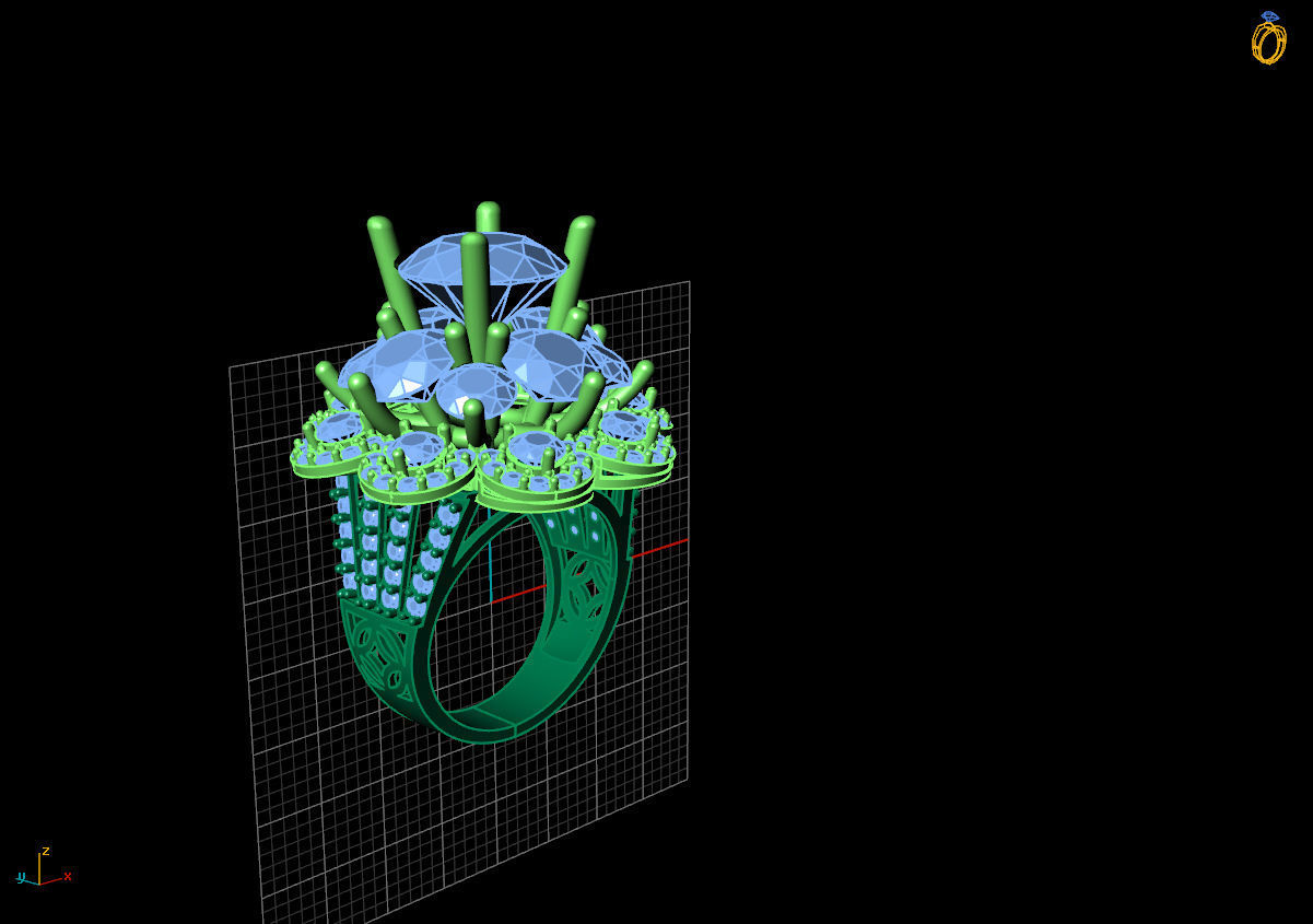 RING DIAMOND  3D print model_2