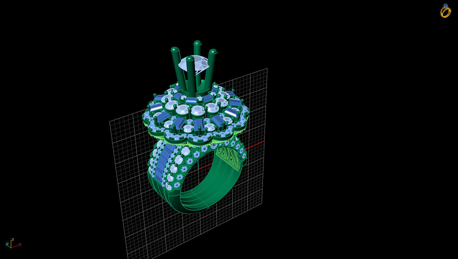 RING DIAMOND  3D print model_1