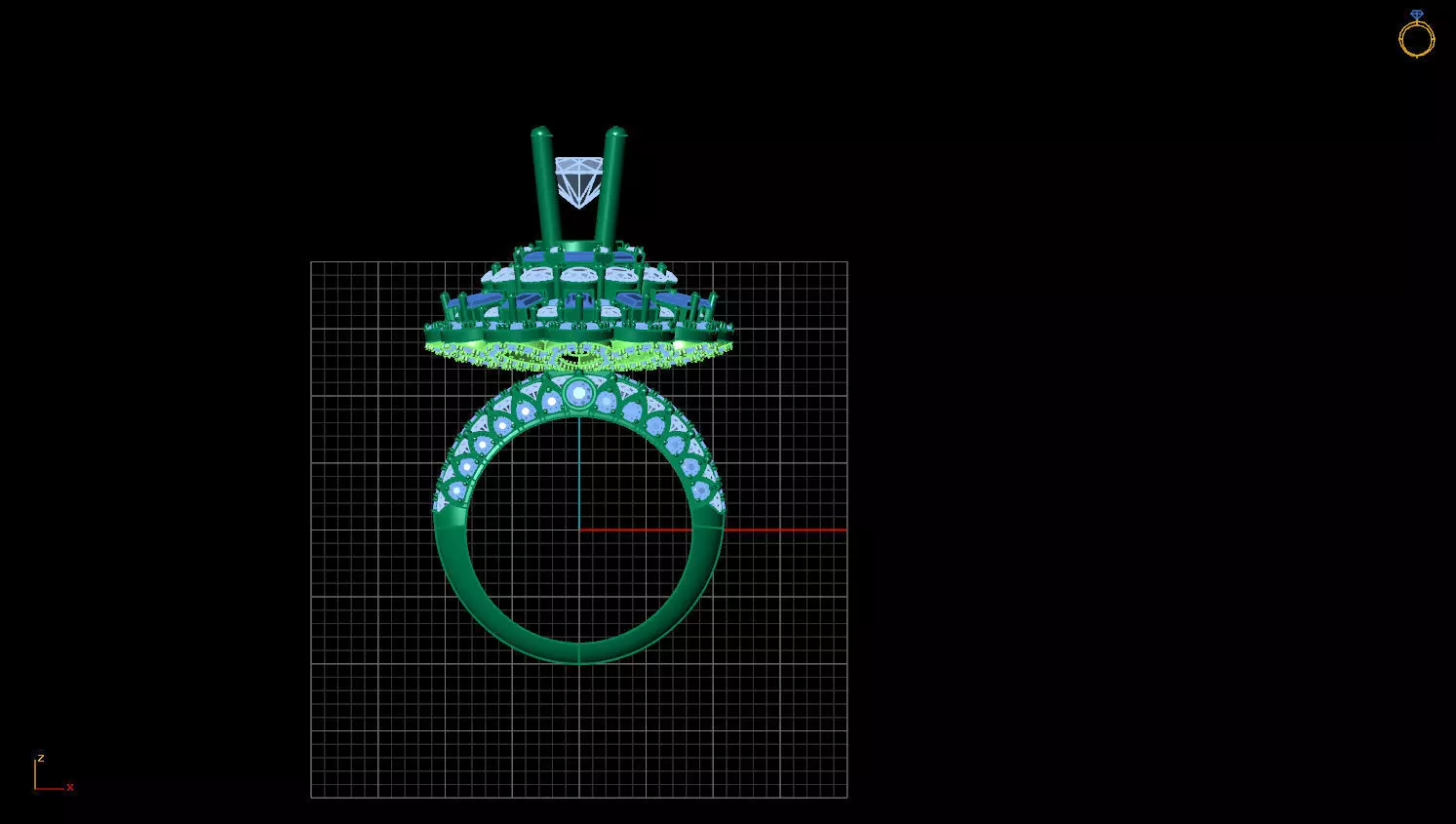 RING DIAMOND  3D print model_0