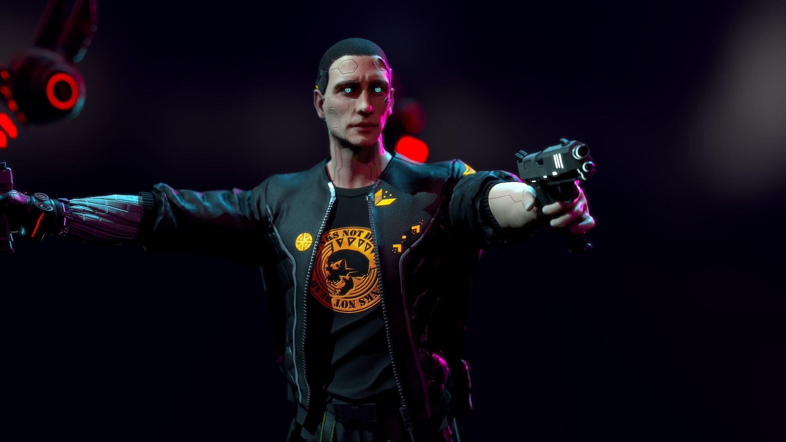 Cyberpunk Detective Low-poly 3D model_4