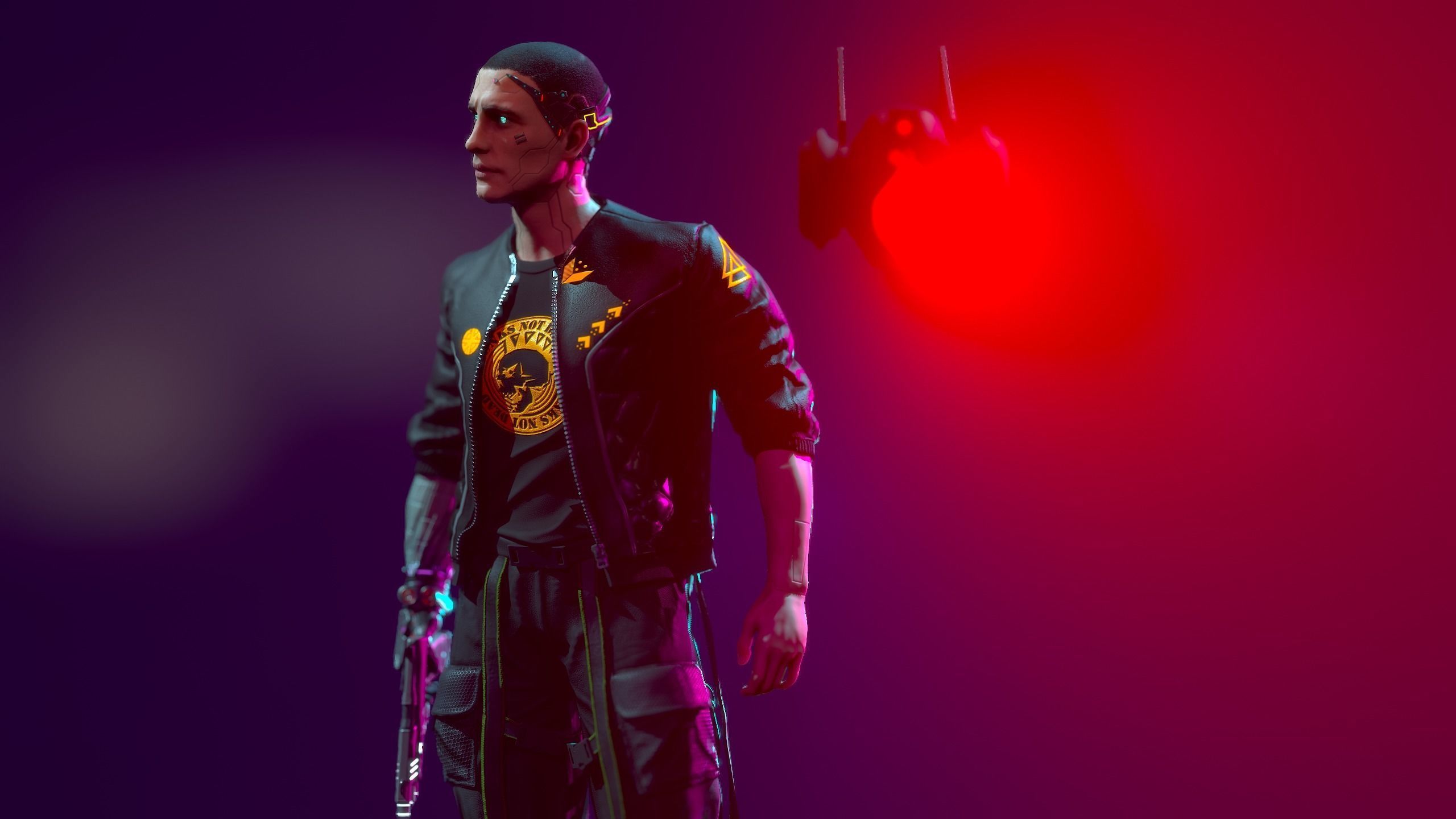 Cyberpunk Detective Low-poly 3D model_9