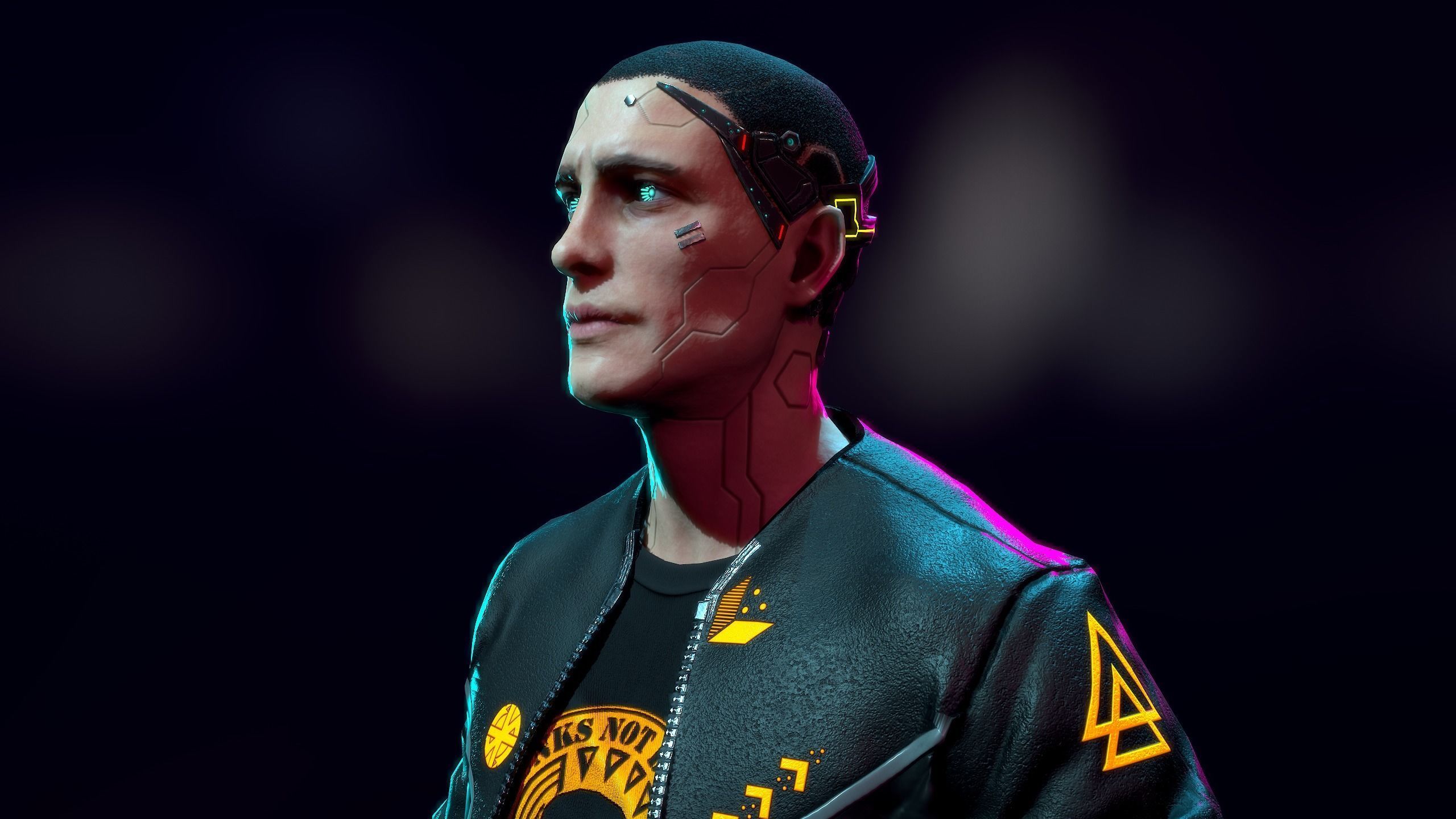 Cyberpunk Detective Low-poly 3D model_15