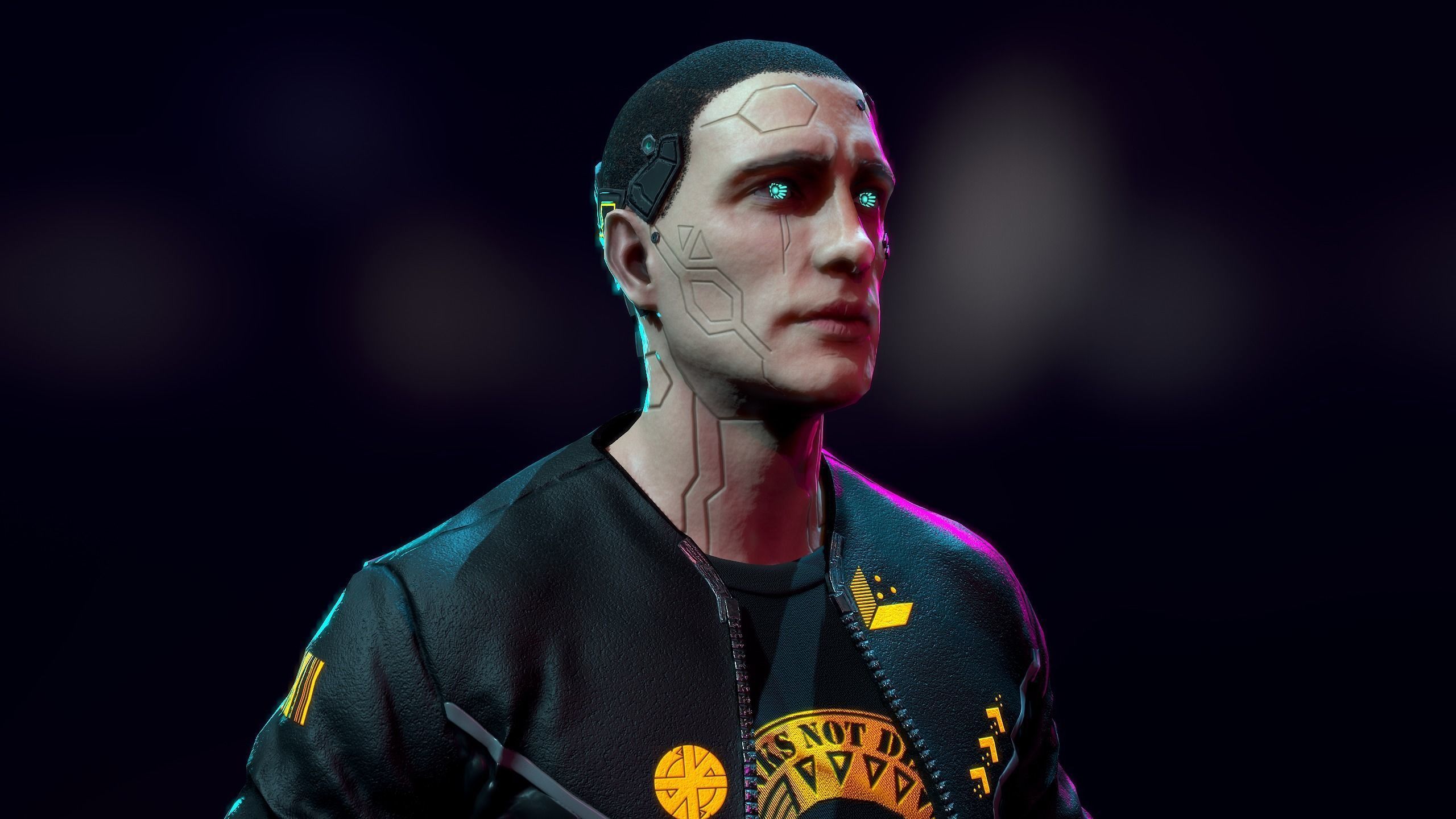 Cyberpunk Detective Low-poly 3D model_16