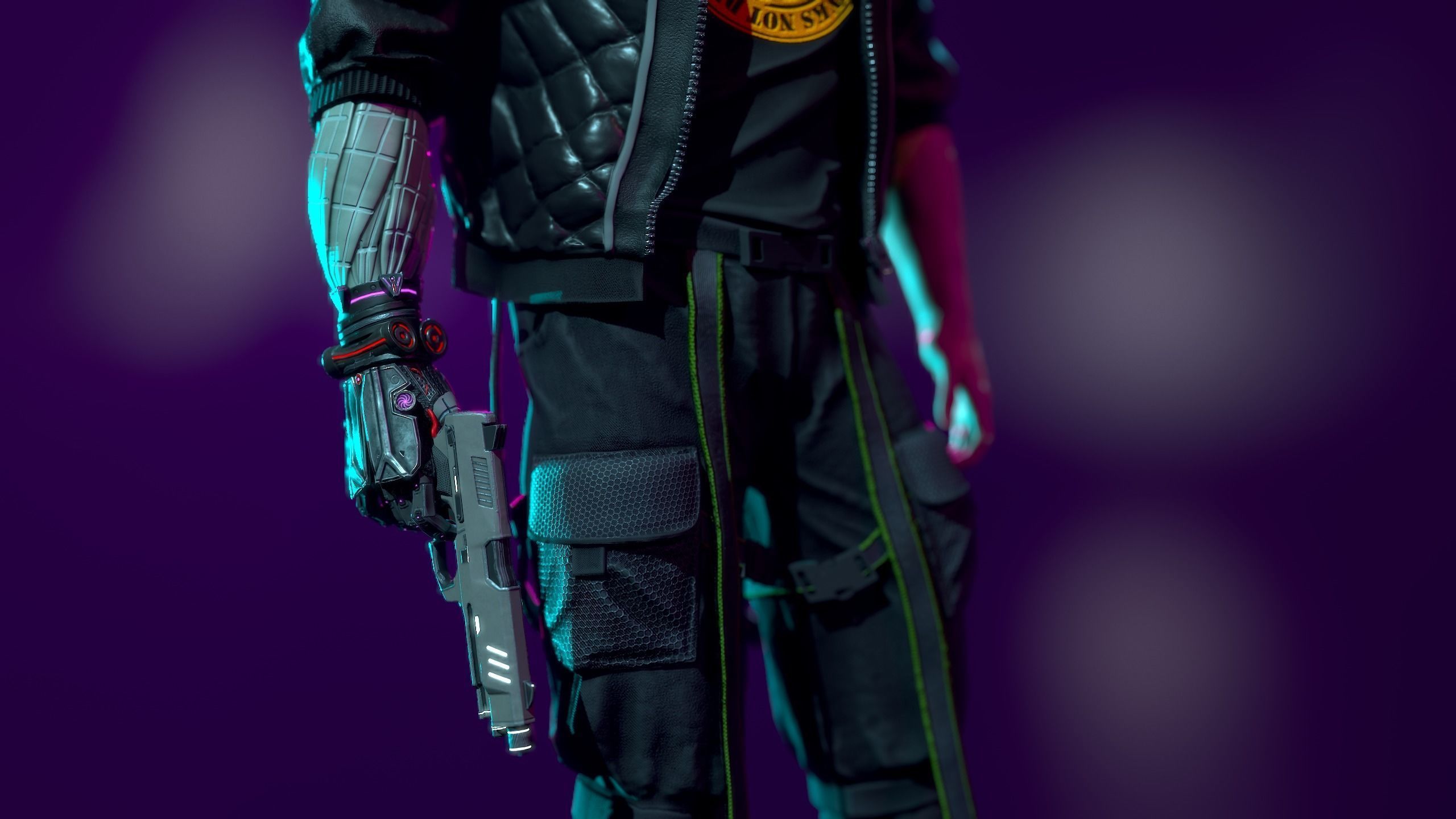 Cyberpunk Detective Low-poly 3D model_8