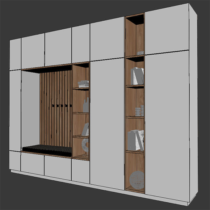 hallway furniture 001 3D model_2