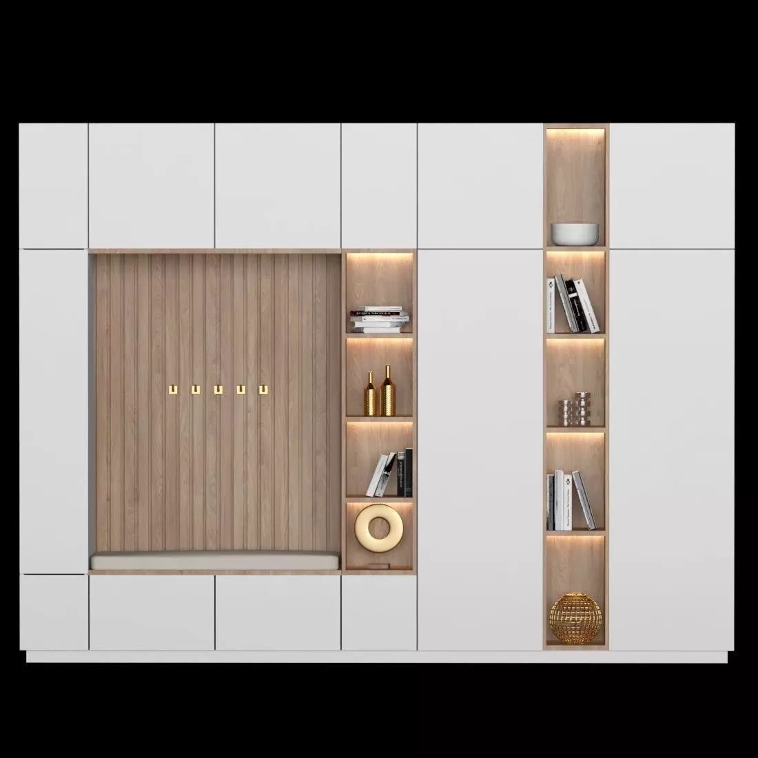 hallway furniture 001 3D model_0