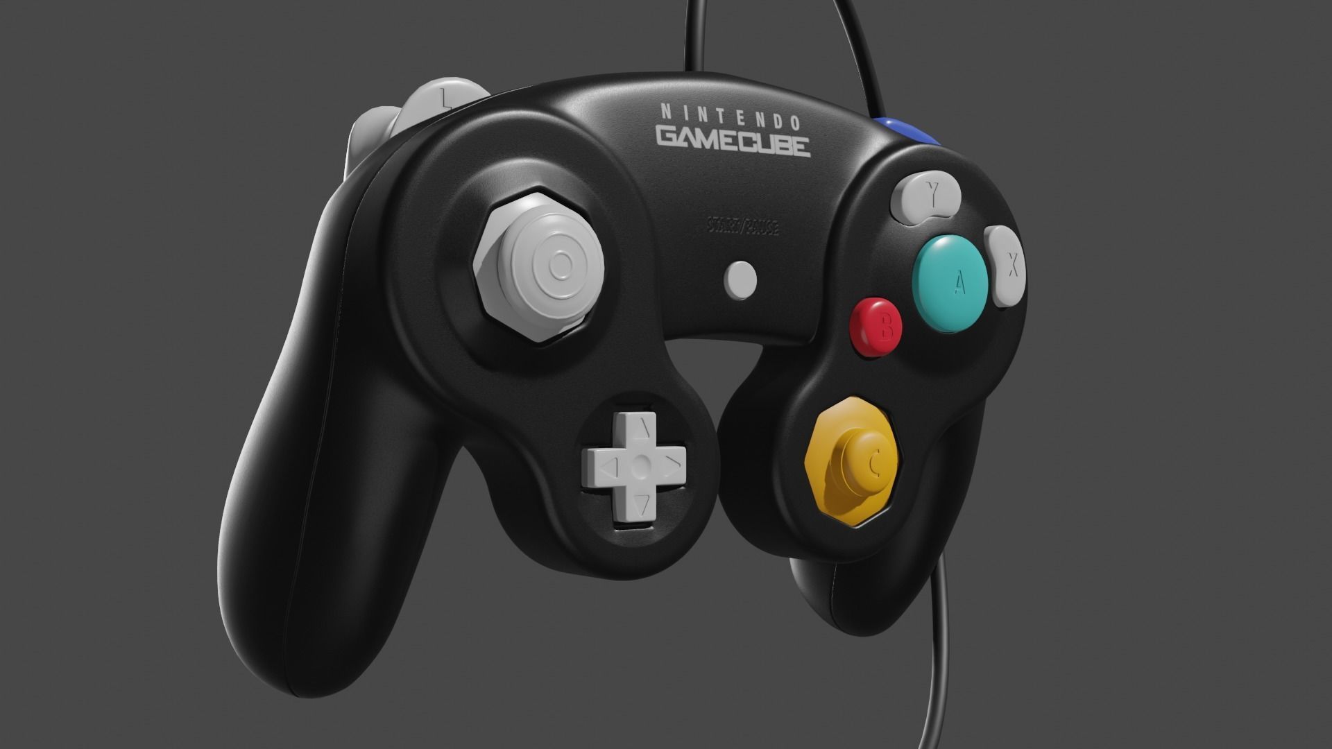 Nintendo GameCube Controller Low-poly 3D model_4
