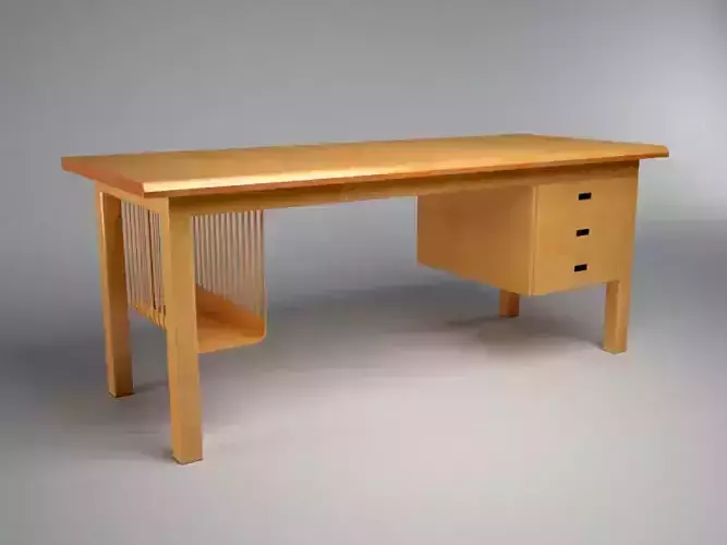 Minimal Office Table 3D model