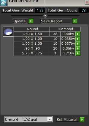 Diamond signet ring with band 3138 3D print model 3D print model_8