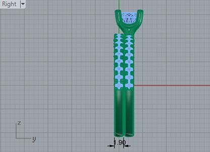 Diamond signet ring with band 3138 3D print model 3D print model_6